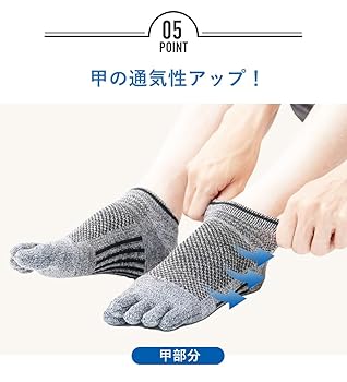 Amazon | [ショウシュウゲン] 靴下 五本指ワーク スニーカー